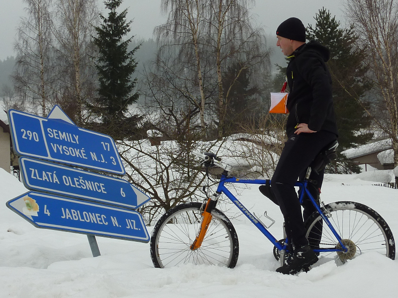 18.2.2012 - Tréninkové pokládání kontrol na Ztracené kobylky ve Sklenařicích