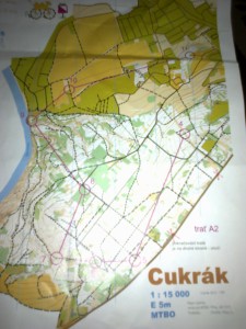 MTBO mapa Cukrák